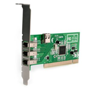 Startech PCI1394MP Firewire Card with Texas Devices (TI) Chipset – 4 Port PCI